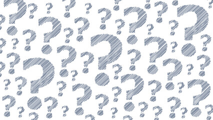 hand drawn sketch question mark background design
