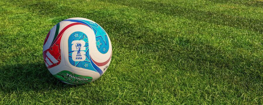 Guilherand-Granges, France - October 6, 2025. Fifa World cup 2026 is the men's international football championship co-hosted by the United States, Canada, and Mexico.