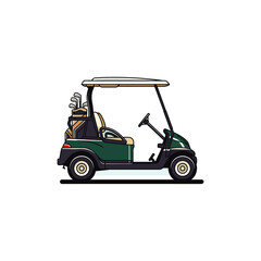 Golf Cart icon flat vector design.