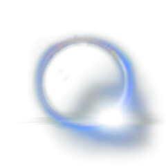 Bright light flare with iridescent ring effect, add a modern glow to your projects with this abstract design element for unique visual impact