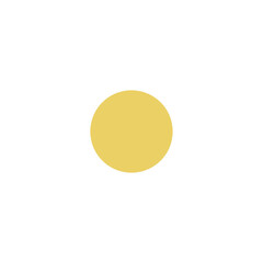 Isolated Golden Yellow Circle on Transparent Background Simple Flat Design Geometric Shape Single Graphic Element Minimalist Style Symbol Round Form