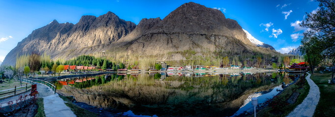 panoramic view of shangrila resort, skardu ,Pakistan 