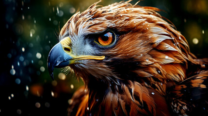 Fototapeta premium Majestic Hawk Nature Portrait