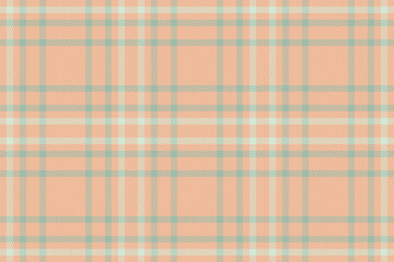 Seamless plaid pattern. Classic tartan texture in peach and teal. Great for backgrounds, textiles, designs, and branding. Warm, cozy, and versatile.