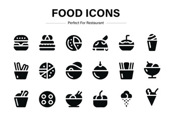 Food Icons Set design