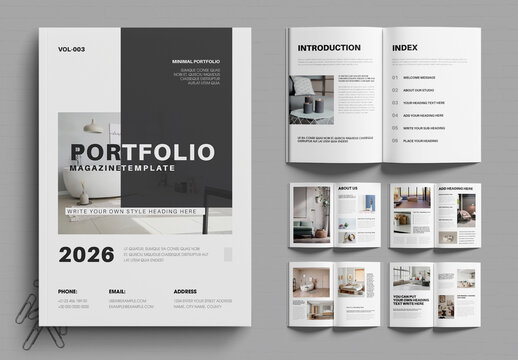 Minimal Portfolio Book Template for Creative Studio