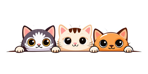 Cat Vector Set Funny Cat Cute and funny cat illustrations Cat Illustration set Handmade scribbles doodle ... See More
