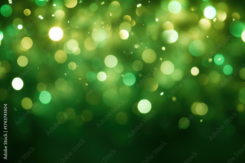 Wall mural neon green light pattern bokeh effect background backgrounds abstract glitter.