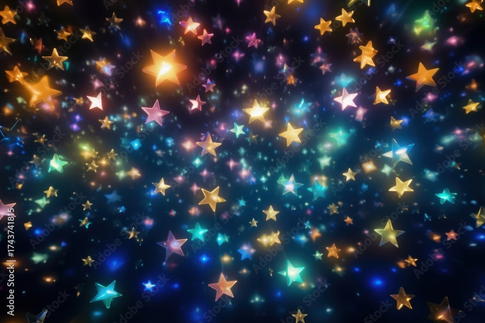 Wall mural neon light pattern bokeh effect background backgrounds abstract glitter.