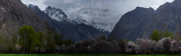 panoramic landscape of skardu, Gilgit Baltistan 