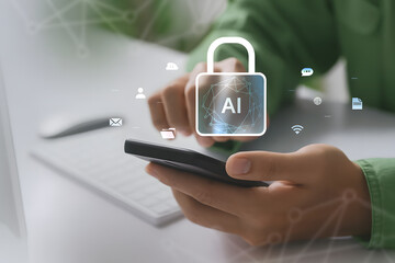 AI security and data management solutions with advanced analytics, where AI technology enhances cyber protection, seamless data analysis, and secure business strategy