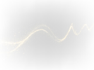 Shiny magic sparkle PNG with golden starlight trail and glowing flash effect for festive or holiday decoration