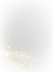 Sparkling gold wave PNG with luminous particles shining tail and magical glow for Christmas background