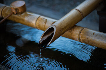 神社の手水　