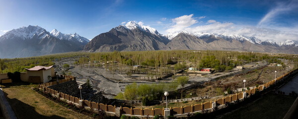 panoramic landscape of skardu, Gilgit Baltistan 