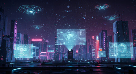 Futuristic Cityscape Concept