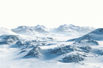 Winter landscape mountains scenery nature.