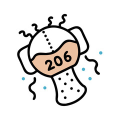 girl with ice cream on her face