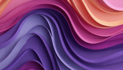 Abstract flowing layers of textured, vibrant colors blend, creating a wavy, soft gradient design