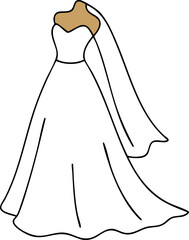Wedding Dress Illustration