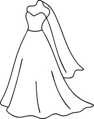 Wedding Dress Illustration