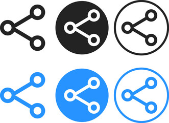 share icon set. Share symbol