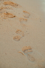 Footprints in the sand