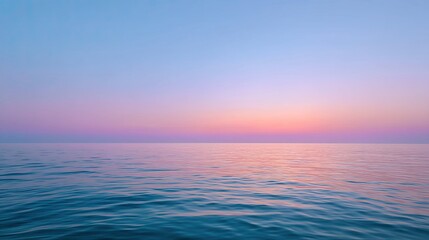 Obraz premium Serene Ocean at Dusk with Gentle Waves and a Soft Pastel Sky in Tranquil Harmony