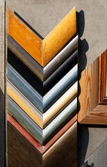 colorful wooden picture frame corners