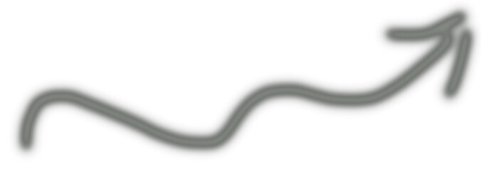 Transparent Wavy Arrow Symbolizing Growth