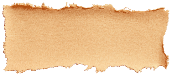 Torn piece of light beige paper or cardboard