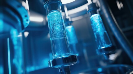 High-tech laboratory experiment modern facility scientific research futuristic environment close-up shot innovative concepts