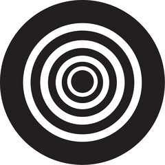 black and white target