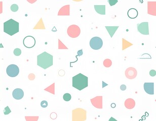 vector seamless pattern with colorful hearts