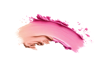Colorful brush strokes in pink and nude tones on a white background, perfect for creative backgrounds and artistic designs.