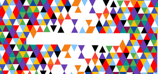 Colorful Triangle Pattern Background, vector illustration