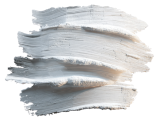 Abstract white paint stroke