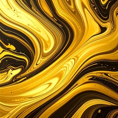 Gold and black marble swirls