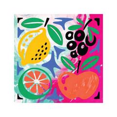  Vibrant Abstract Fruit Collage