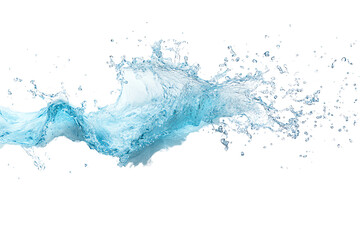 Splashing water on a black background, capturing the dynamic flow and movement of liquid. Ideal for creative and environmental themes.