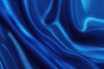 Obraz premium Dark blue metallic paper texture with shimmering waves and a glossy finish. The surface displays a satin gradient and delicate sparkles, evoking sophistication and opulence.