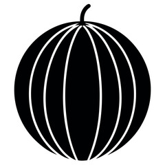 Mustard Seed Silhouette Vector on White Background