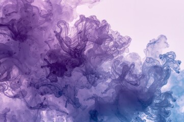 Abstract cloud design in shades of purple and blue