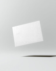 Single White Isolated Business Card  Mockup 
