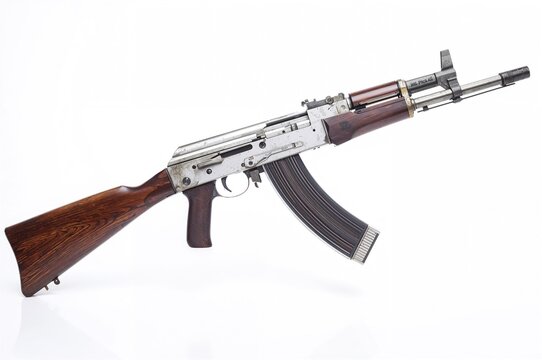 Submachine Gun PPSH-41 Displayed on a Vivid Backdrop