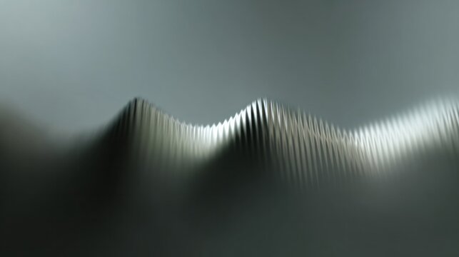 A surreal ripple of metallic waves, evoking industrial elegance, recalls Zen gardens and International Design Day's creative spirit