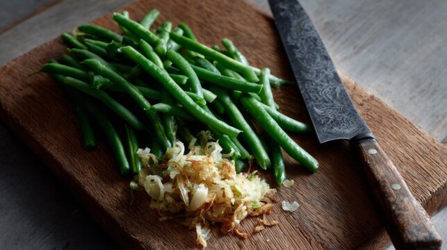 Crisp green beans and shredded ginger whisper culinary secrets of Lunar New Year feasts and rustic kitchen rituals