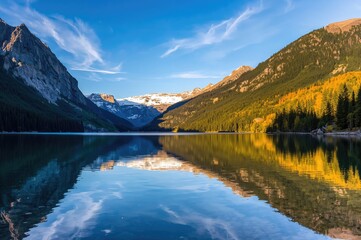 Obraz premium Deep emotions mirrored on a tranquil lake