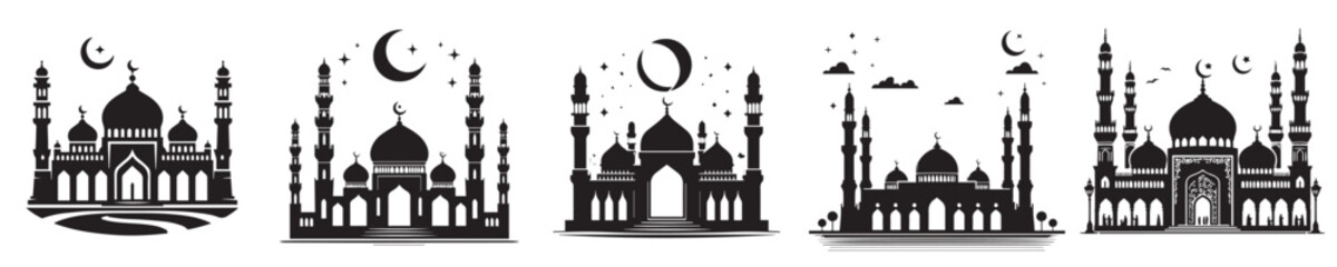 Mosque in sillhouette