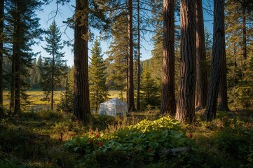 Obraz premium Photos showcasing breathtaking forests, trees, vegetation, and organic designs in nature